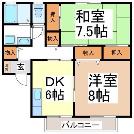 アイリス・ダイゴの物件間取画像